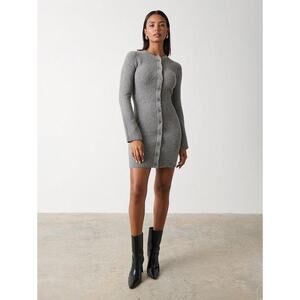 PRETTY LAVISH | Aida Button Down Sweater Dress | XS